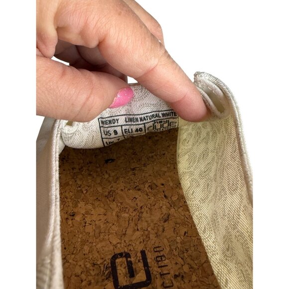 Hey Dude Womens Wally Natural Linen White Loafer Shoes US 9 - Picture 8 of 8